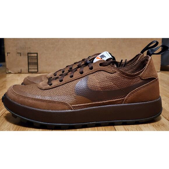 Size 8W (US 6.5 Mens) - NikeCraft General Purpose Shoe x Tom Sachs Low Brown NEW - Picture 7 of 12